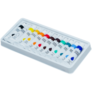 Acuarela tempera acrilica pentru pictura 12 culori x 12 ml, Adison